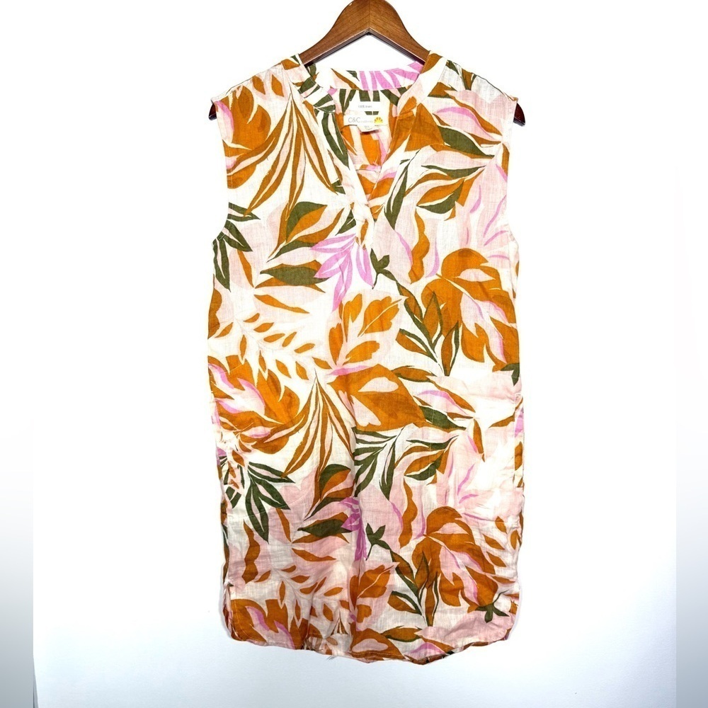C&C California Tropical Linen Dress NWOT